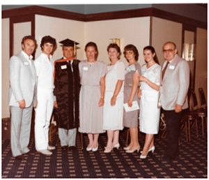 PhD en Energía en la Century University, con Familiares, California USA, Junio 1985