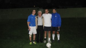 Con Michael, Alex y Moisés, Lima