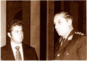Con el Presidente Gral. Francisco Morales Bermúdez